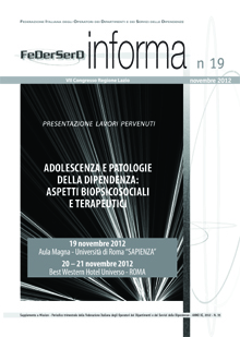 FeDerSerD Informa 19 - Novembre 2012