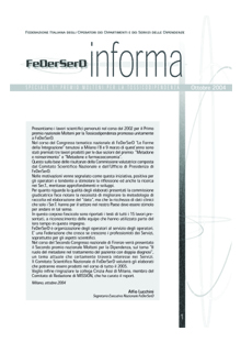 FeDerSerD Informa 3 - Ottobre 2004