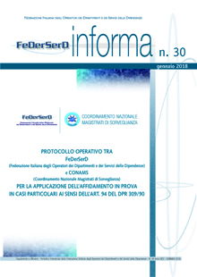 FeDerSerD Informa 30 - Gennaio 2018