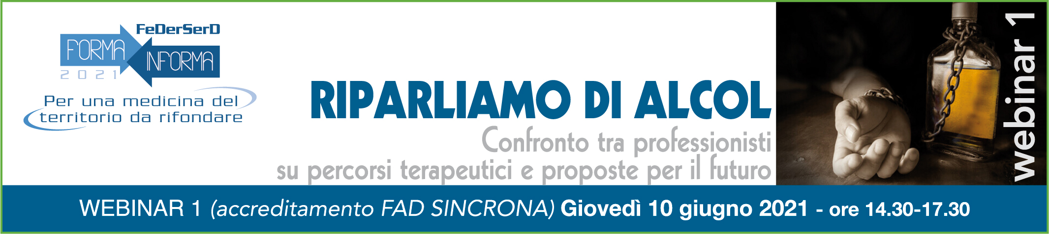 RIPARLIAMO DI ALCOL. Confronto tra professionisti su percorsi terapeutici e proposte per il futuro.