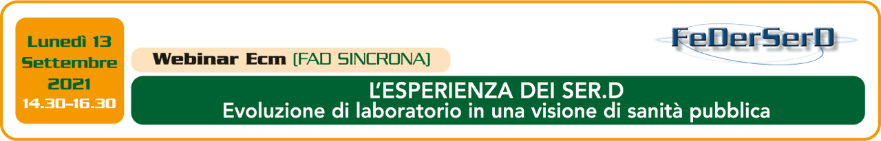 L'ESPERIENZA DEI SERD. Evoluzione di laboratorio in una visionedi sanità pubblica