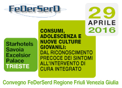 CONSUMI, ADOLESCENZA E NUOVE CULTURE GIOVANILI: DAL RICONOSCIMENTO PRECOCE DEI SINTOMI ALL'INTERVENTO DI CURA INTEGRATO