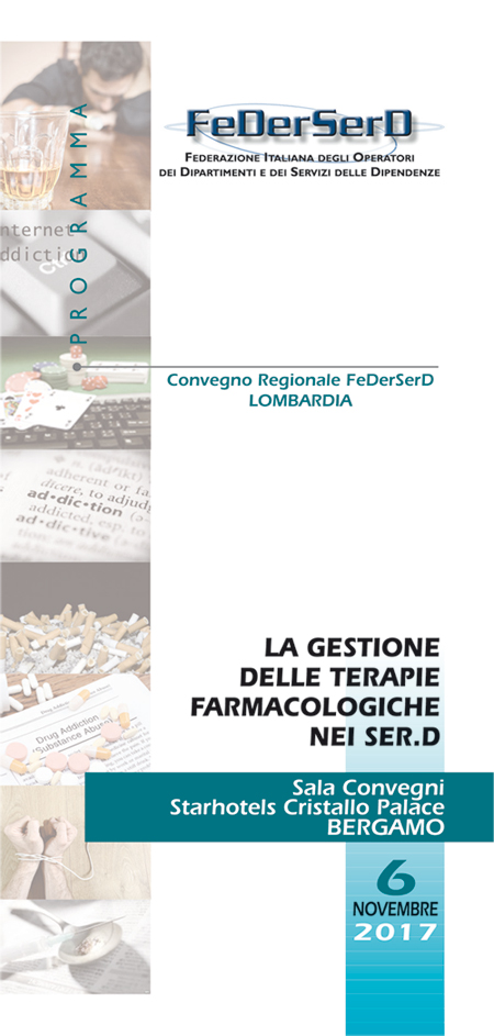 LA GESTIONE DELLE TERAPIE FARMACOLOGICHE NEI SERD