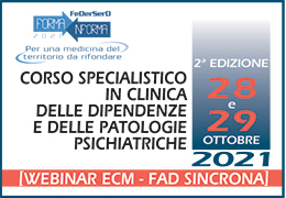 Corso specialistico in clinica delle dipendenze  e delle patologie psichiatriche