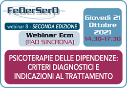 PSICOTERAPIE DELLE DIPENDENZE: CRITERI DIAGNOSTICI E INDICAZIONI AL TRATTAMENTO Teoria clinica - criteri di invio  case report  evidenze di efficacia