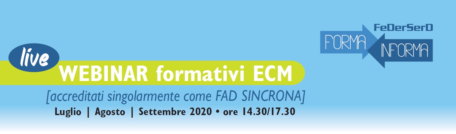 FEDERSERD FORMA/INFORMA – WEBINAR FAD ECM FEDERSERD FORMA/INFORMA – WEBINAR FAD ECM